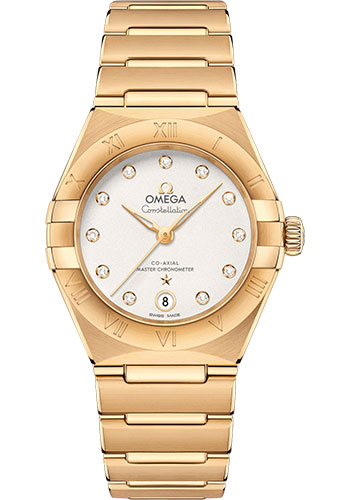 Omega Watches - Constellation Manhattan 29 mm - Yellow Gold - Style No: 131.50.29.20.52.002