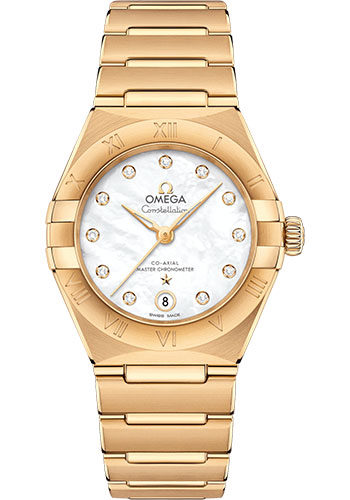 Omega Watches - Constellation Manhattan 29 mm - Yellow Gold - Style No: 131.50.29.20.55.002