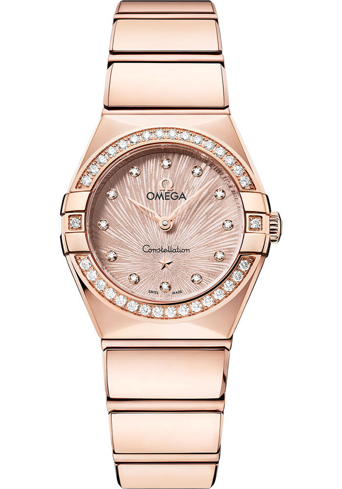 Omega Watches - Constellation Manhattan Quartz 25 mm - Sedna Gold - Style No: 131.55.25.60.52.001