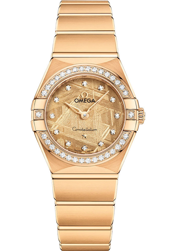 Omega Watches - Constellation Manhattan Quartz 25 mm - Yellow Gold - Style No: 131.55.25.60.99.003