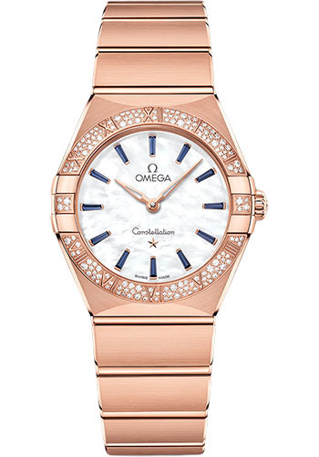 Omega Watches - Constellation Manhattan Quartz 28 mm - Sedna Gold - Style No: 131.55.28.60.55.007