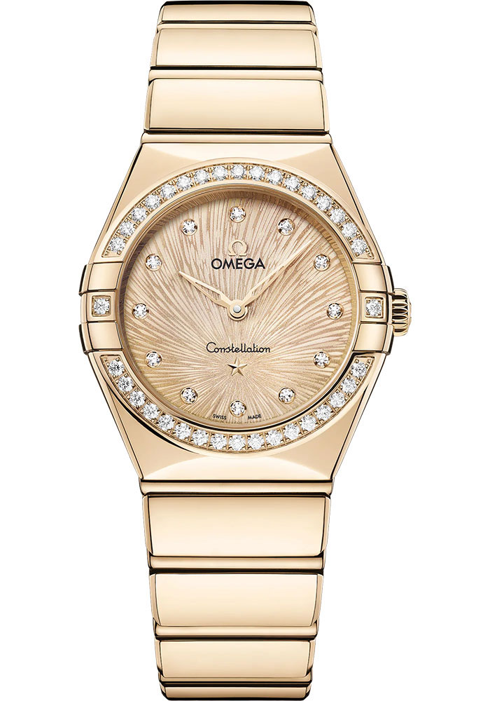 Omega Watches - Constellation Manhattan Quartz 28 mm - Moonshine Gold - Style No: 131.55.28.60.58.001