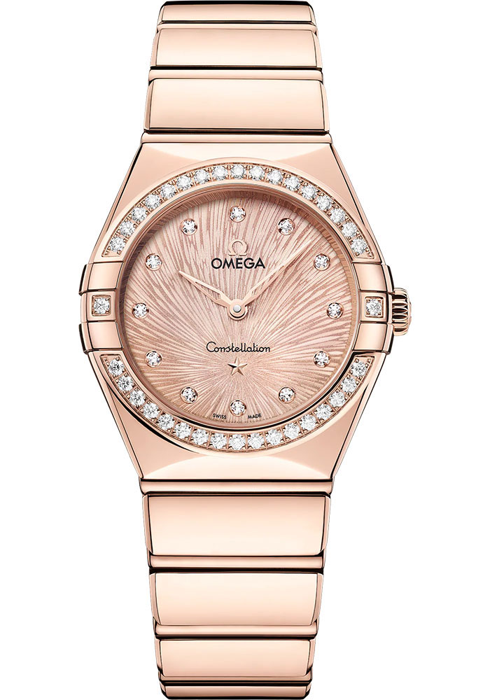 Omega Watches - Constellation Manhattan Quartz 28 mm - Sedna Gold - Style No: 131.55.28.60.60.001