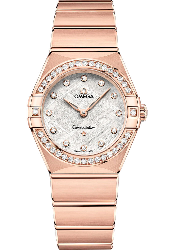 Omega Watches - Constellation Manhattan Quartz 28 mm - Sedna Gold - Style No: 131.55.28.60.99.005