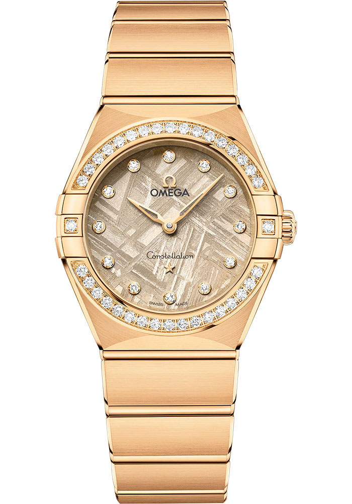 Omega Watches - Constellation Manhattan Quartz 28 mm - Yellow Gold - Style No: 131.55.28.60.99.006