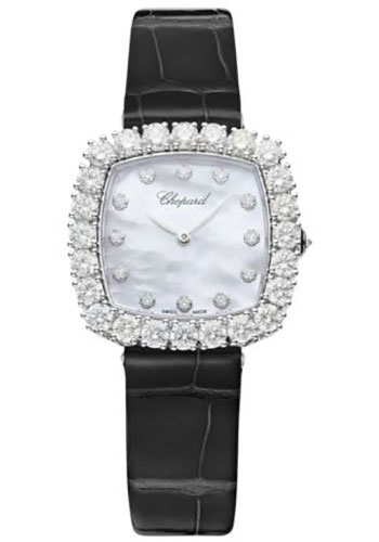 Chopard Watches - L Heure Du Diamant Cushion Small - White Gold - Style No: 13A386-1106