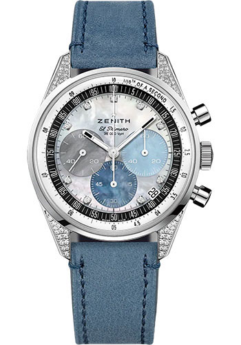 Zenith Watches - Chronomaster Original Steel - Leather Strap - Style No: 16.3200.3600/02.C907