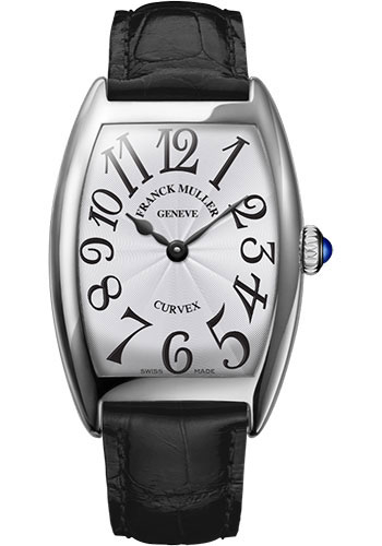 Franck Muller Watches - Cintre Curvex - Quartz - 25 mm White Gold - Strap - Style No: 1752 QZ OG White Black