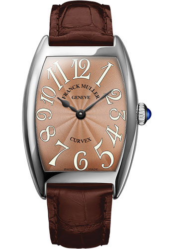 Franck Muller Watches - Cintre Curvex - Quartz - 25 mm Platinum - Strap - Style No: 1752 QZ PT Bronze