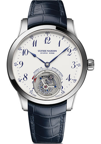 Ulysse Nardin Watches - Classico Ulysse Anchor Tourbillon - White Gold - Style No: 1780-133/E0-60