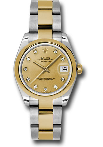 Rolex Watches - Datejust 31 Steel and Yellow Gold - Domed Bezel - Oyster - Style No: 178243 chdo