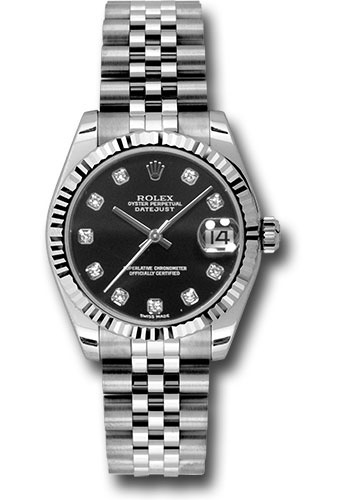 Rolex 178274 bkdj Datejust 31 (Steel&WG|Fluted Bez|Jubilee)