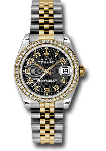 Rolex Watches - Datejust 31 Steel and Yellow Gold - 46 Dia Bezel - Jubilee - Style No: 178383 bkcaj