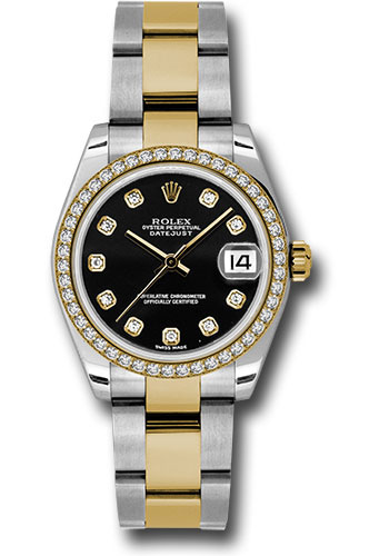 Rolex Watches - Datejust 31 Steel and Yellow Gold - 46 Dia Bezel - Oyster - Style No: 178383 bkdo