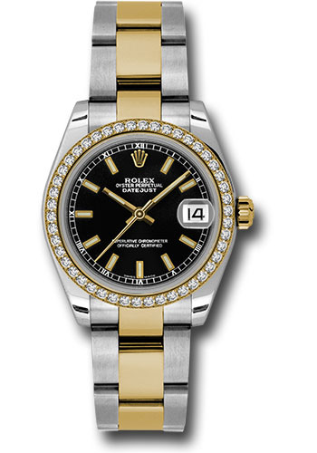 Rolex Watches - Datejust 31 Steel and Yellow Gold - 46 Dia Bezel - Oyster - Style No: 178383 bkio