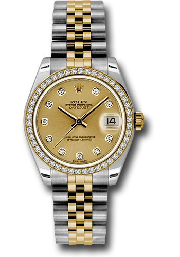 Rolex Watches - Datejust 31 Steel and Yellow Gold - 46 Dia Bezel - Jubilee - Style No: 178383 chdj