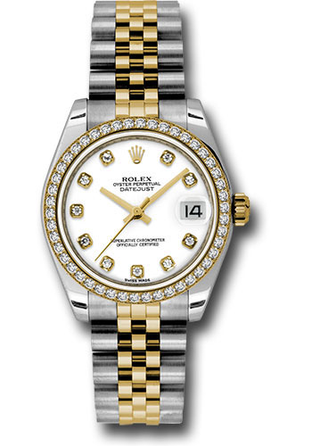 Rolex Watches - Datejust 31 Steel and Yellow Gold - 46 Dia Bezel - Jubilee - Style No: 178383 wdj