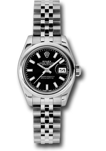 Rolex Watches - Datejust Lady - Steel Domed Bezel - Jubilee Bracelet - Style No: 179160 bksj