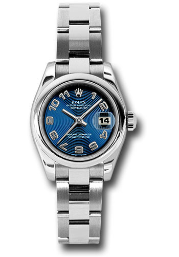 Rolex Watches - Datejust Lady - Steel Domed Bezel - Oyster Bracelet - Style No: 179160 blcao