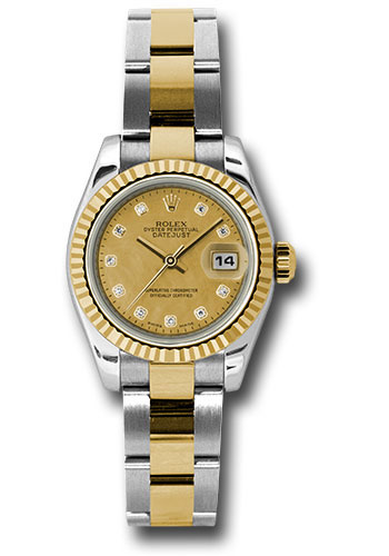 Rolex Datejust Lady|Steel&Gold (YG|Fluted Bez|Oyster) Watches