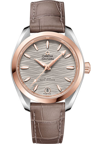 Omega Watches - Seamaster Aqua Terra 150M Co-Axial Master 34 mm - Steel And Sedna Gold - Style No: 220.23.34.20.06.001