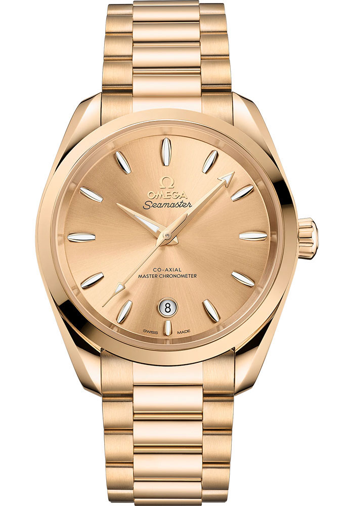 Omega Watches - Seamaster Aqua Terra 150M Master Co-Axial 38 mm - Moonshine Gold - Style No: 220.50.38.20.08.001