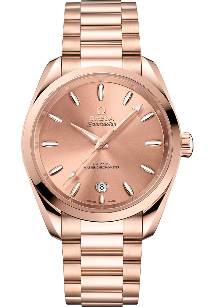 Omega Watches - Seamaster Aqua Terra 150M Master Co-Axial 38 mm - Sedna Gold - Style No: 220.50.38.20.10.001