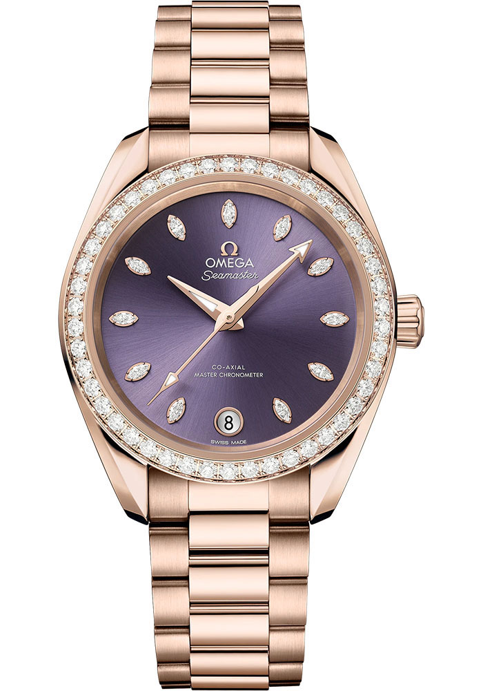 Omega Watches - Seamaster Aqua Terra 150M Master Co-Axial 34 mm - Sedna Gold - Style No: 220.55.34.20.60.001