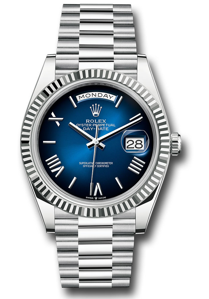 Rolex Watches - Day-Date 40 Platinum - Style No: 228236 blobdrp