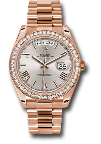 Rolex Watches - Day-Date 40 Everose Gold - Diamond Bezel - Style No: 228345RBR sdrp