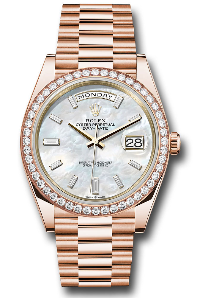 Rolex Watches - Day-Date 40 Everose Gold - Diamond Bezel - Style No: 228345rbr mbdp