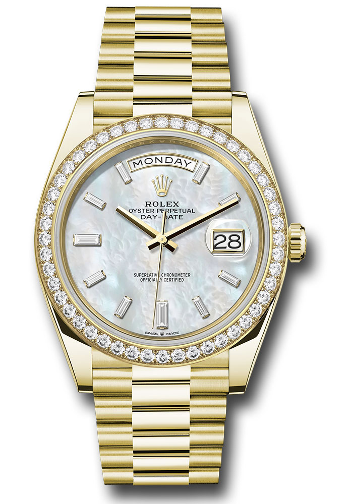 Rolex presidential diamond bezel price sale