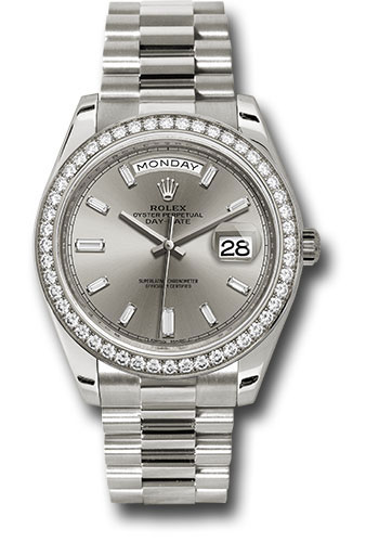 rolex day date 40 white dial