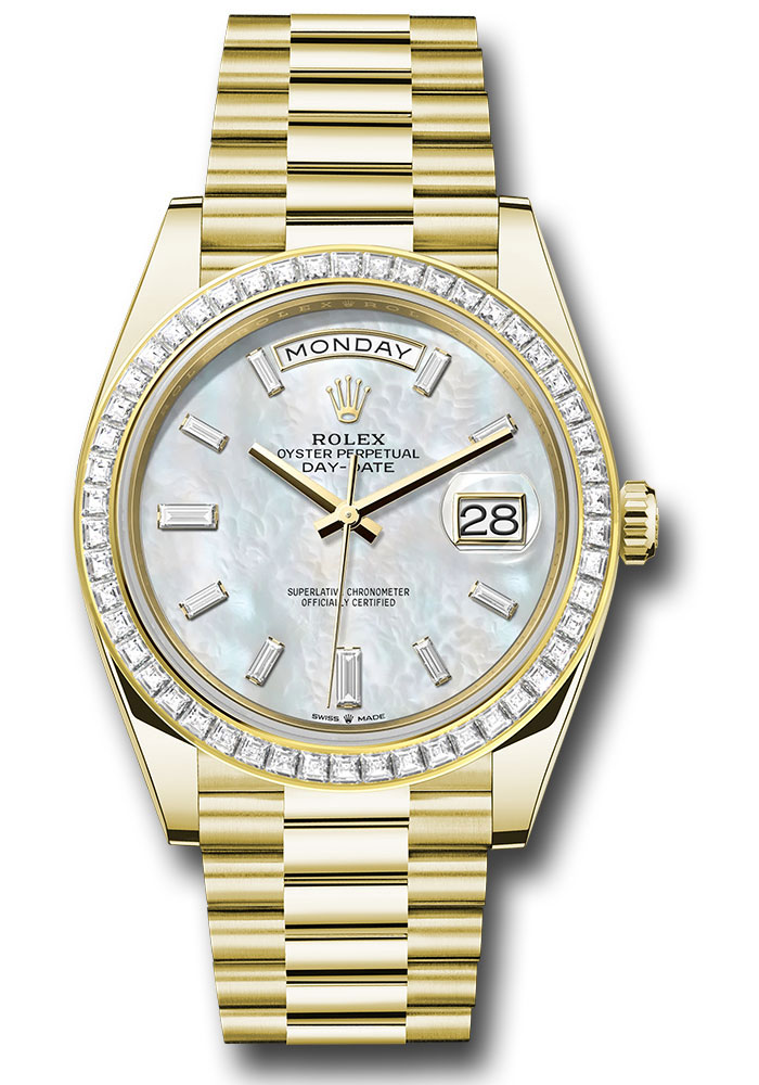 Rolex Watches - Day-Date 40 Yellow Gold - Diamond Bezel - Style No: 228398tbr mbdp