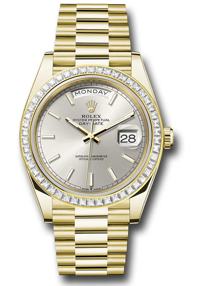 Rolex Watches - Day-Date 40 Yellow Gold - Diamond Bezel - Style No: 228398tbr sip