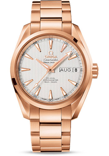 Omega Watches - Seamaster Aqua Terra 150M Co-Axial Annual Calendar 38.5 mm - Red Gold - Style No: 231.50.39.22.02.001