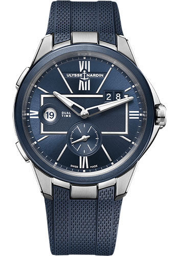 Ulysse Nardin Watches - Executive Dual Time 42mm - Stainless Steel - Style No: 243-20-3/43