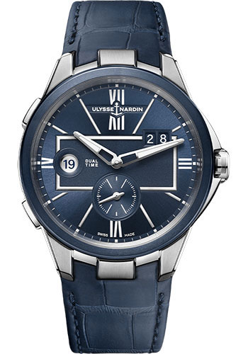 Ulysse Nardin Watches - Executive Dual Time 42mm - Stainless Steel - Style No: 243-20/43