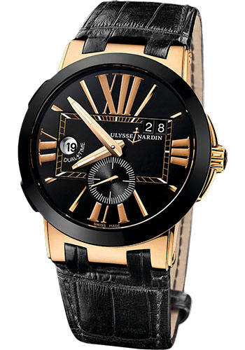 Ulysse Nardin 246 00 42 Executive Dual Time RG Ceramic Bez Leath