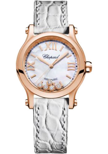 Chopard Watches - Happy Sport Round - 30mm - Rose Gold - Style No: 274893-5009