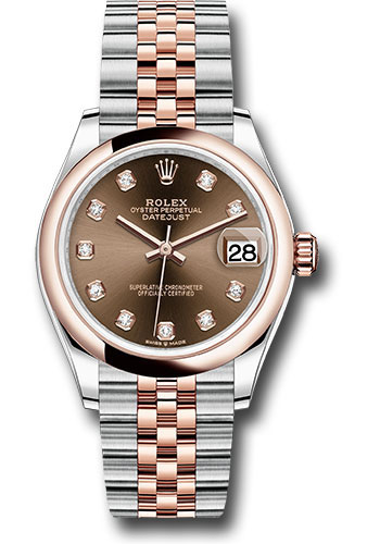 Rolex Watches - Datejust 31 Steel and Everose Gold - Domed Bezel - Jubilee - Style No: 278241 chodj