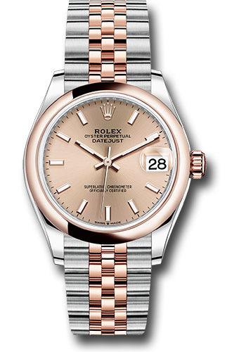 Rolex Watches - Datejust 31 Steel and Everose Gold - Domed Bezel - Jubilee - Style No: 278241 roij