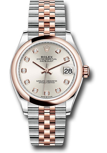 Rolex Watches - Datejust 31 Steel and Everose Gold - Domed Bezel - Jubilee - Style No: 278241 sdj