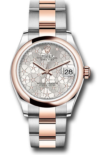 Rolex Watches - Datejust 31 Steel and Everose Gold - Domed Bezel - Oyster - Style No: 278241 sflomdo