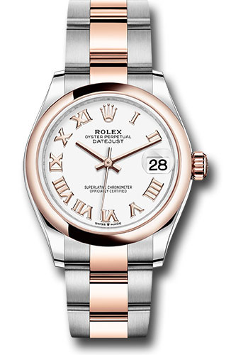 Rolex Watches - Datejust 31 Steel and Everose Gold - Domed Bezel - Oyster - Style No: 278241 wro