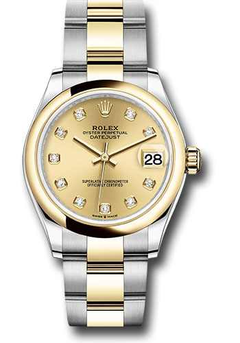 Rolex Watches - Datejust 31 Steel and Yellow Gold - Domed Bezel - Oyster - Style No: 278243 chdo