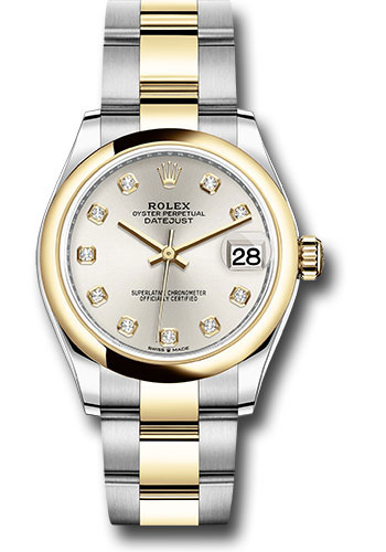 Rolex Datejust 31 Steel and Yellow Gold - Domed Bezel - Oyster