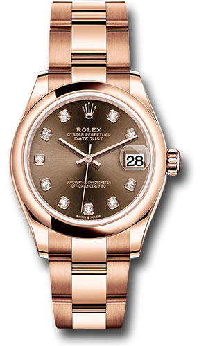 Rolex Watches - Datejust 31 Everose Gold - Domed Bezel - Oyster - Style No: 278245 chodo