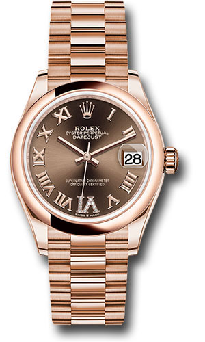 Rolex Watches - Datejust 31 Everose Gold - Domed Bezel - President - Style No: 278245 chodr6p