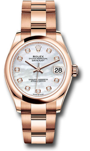 Rolex Watches - Datejust 31 Everose Gold - Domed Bezel - Oyster - Style No: 278245 mdo